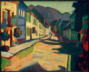 Murnau – Obermarkt avec montagnes - Wassily Kandinsky